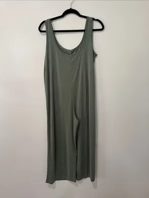 Marine Layer Ribbed Jumpsuit Size Medium Summer Travel Lounge thumbnail 2
