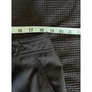 Merona Black Pinstripe Wide Leg Crop Dress Pants High Rise Side Zip Size‎ 16 thumbnail 5
