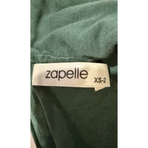 Zapelle dark green sleeveless midi sheath dress High Neck And Front Tie XS-2 thumbnail 6