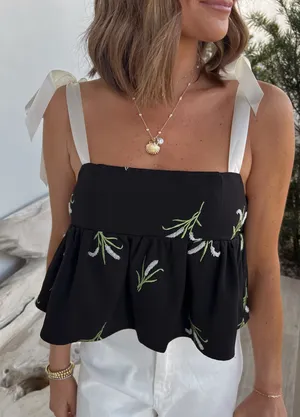 Vestique Embroidered Tank Top thumbnail 1