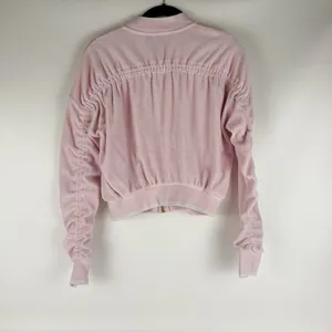 Juicy Couture Black Label Baby Pink Velour Zip Bomber thumbnail 2