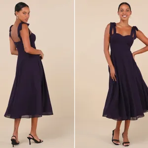 LULUS Sexy Prom Wedding Bridesmaid Sexy Classy Bustier Flowy Flirty Midi Dress thumbnail 3