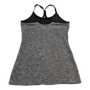 Beyond Yoga Tank Top Women Small Gray Heather Space Dye Shelf Bra Racerback Tank thumbnail 3