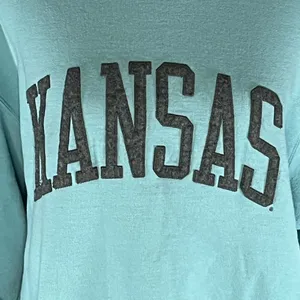 Champion Athleticwear Kansas University Arched Block Letter Crewneck Sweatshirt thumbnail 2