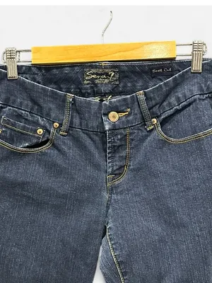 Seven7 Y2K Ultra Low Rise Bootcut Jeans 28 Hip Hugger McBling Indie Sleaze thumbnail 7