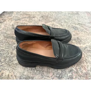 Madewell Bradley Lugsole Loafer Black Leather Penny Loafers Size 8 thumbnail 6