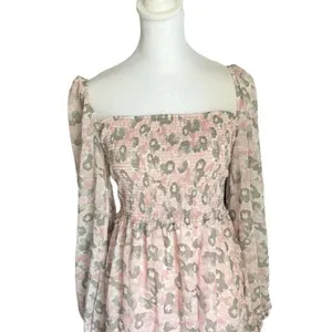 Wilfred x Aritzia -Tempest Smocked Mini Dress Sz M thumbnail 6