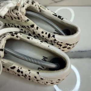 Madewell Women's Calf Hair Green Accent Sidewalk Sneaker Sz 9 Spotted Low Top thumbnail 4