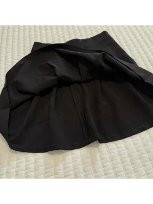 Alice + Olivia Black Employed Pleated Short Skirts A Line Sz 2 Women’s thumbnail 11