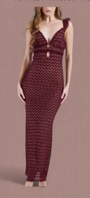 Akira red maxi dress thumbnail 1