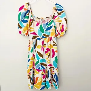 TABITHA BROWN for TARGET Botanical‎ Floral Printed Mini Dress Small thumbnail 3