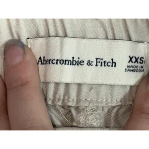 Abercrombie & Fitch Khaki Gray Lyocell Pleated High Waisted Wide Leg Pant Sz XXS thumbnail 3