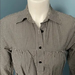 Theory Black & White Belted Gingham Dress size 2 thumbnail 4
