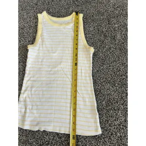 A New Day yellow and white striped sleeveless tank top M thumbnail 3