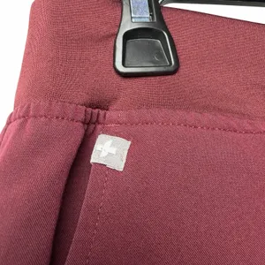 FIGS Zamora Jogger Scrub Pants XL Burgundy Wine High Waist Stretch Medical thumbnail 6