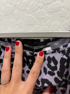 PrettyLittleThing Lavender and Black Leopard Print Cropped Cami‎ thumbnail 2