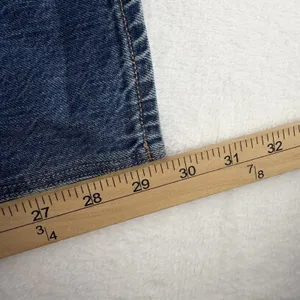 American Eagle 10 Long 10T Highest Rise Mom‎ Jeans Ripped Knee Distressed Blue thumbnail 16