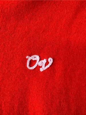 Outdoor Voices NWOT Women’s 100% Cotton Red Button Down Cardigan Size‎ Small thumbnail 3