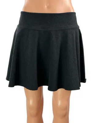 Beyond Yoga Women's Black Knit Athletic A-line Mini Short Skort Skirt Sz L/G/G thumbnail 1