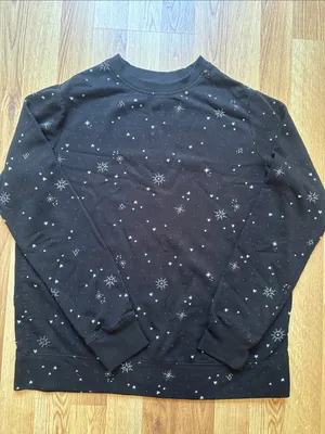 Stars Above Black Star Print Sweatshirt & Jogger Set thumbnail 5