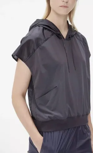 Nike Women’s Large Sportswear Tech Pack Hoodie Black Light Weight thumbnail 1