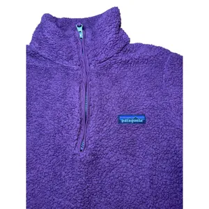 Patagonia Women's XS Fuzzy‎ Fleece Pullover Sweater Marsupial Berry thumbnail 5