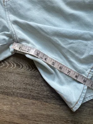 Vintage 90s LEI Light Blue Denim Short Overalls M thumbnail 10