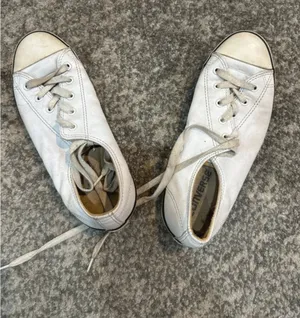 Converse All Star Low-Top Sneakers in White and Tan thumbnail 1