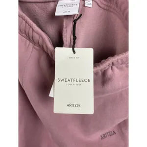 Aritzia Claremont Purple Pink Sweatfleece Cozy Fleece Jogger Pants Sz.M NWT thumbnail 5