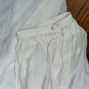 Madewell Shirred Crewneck Button-Up Top Vintage Ivory Womens Large‎ NWT thumbnail 8
