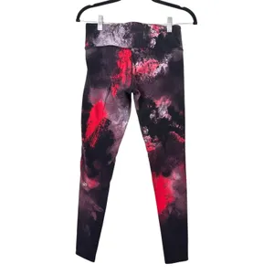 ALO‎ YOGA Airbrushed Leggings Ruby Red Smoke Medium thumbnail 3