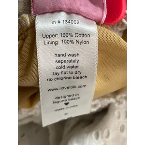 Lolli White Smocked Embroidered Eyelet Tiered Ruffle High Waist Mini Skirt Sz M thumbnail 6