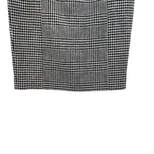 Boden British Tweed Pencil Skirt‎ Houndstooth Plaid Navy Blue Size US 6R thumbnail 6