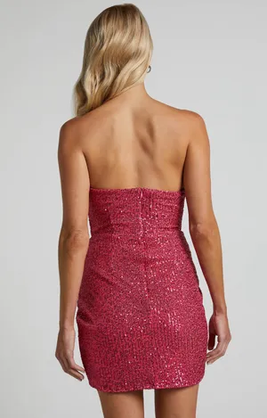 Showpo Pink Homecoming Dress thumbnail 2
