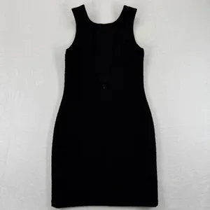 AMANDA UPRICHARD Black‎ Textured Sleeveless Sheath Dress Size M thumbnail 7