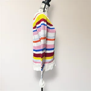 GAP Womens‎ XS Multicolor Stripe Cotton Knit Crewneck Sweater Pullover Preppy thumbnail 4