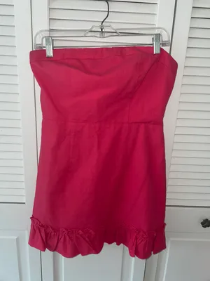 superdown Brenda Strapless Dress In Pink thumbnail 3