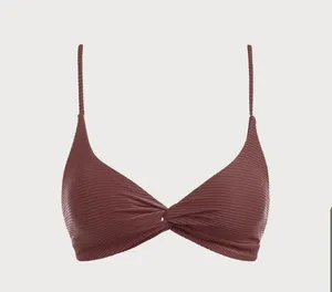 Berlook Coffee Twist Backless Bikini Top and BOTTOM 12 Brown thumbnail 10
