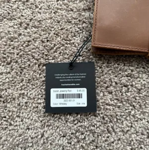 Leather Jewelry Roll Whiskey Able thumbnail 4