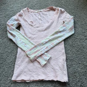 Free People We The Free Big Sur Misty Mountain Pink Tie Dye Long Sleeve Small thumbnail 9