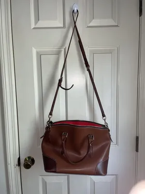 Dooney & Bourke Pebble Grain Leather Satchel with Crossbody Strap thumbnail 8