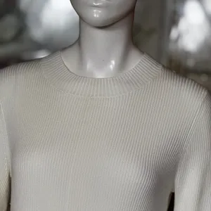BEAUTIFUL by Lawrence Zarian Rayon Blend Elegant White Knit Dress S Small G#56 thumbnail 10