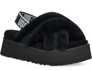 UGG Disco Cross Genuine Shearling Slide Slipper size US 9 thumbnail 1