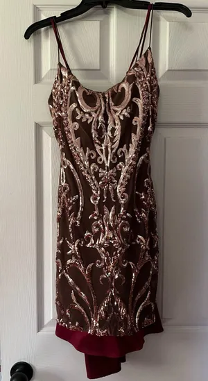 Brown Windsor Homecoming Dress Sequin thumbnail 1
