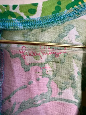 Lilly Pulitzer Pink,‎ Green, Aqua Floral Dress thumbnail 2
