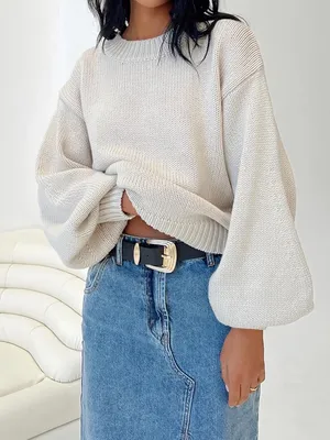 Princess Polly Harmony Sweater Beige NWT thumbnail 1