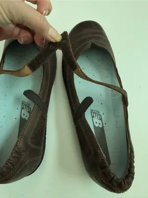 Taos Transit Mary Janes Shoes Flats Leather Lightweight Comfort Travel Brown thumbnail 7