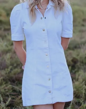 Button down jean dress Size XS thumbnail 1