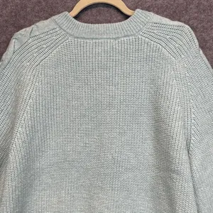 DESIGN HISTORY Sweater Womens XXL Mint Green Cable‎ Knit Split Neck Pullover NWT thumbnail 11