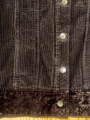 Women's J.Jill corduroy velvet trimmed jacket size M thumbnail 3